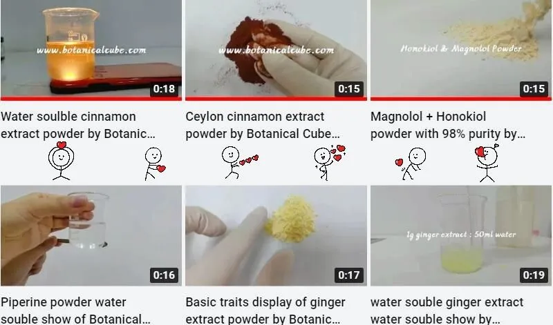 हमारा पानी में घुलनशील उत्पाद प्रदर्शन संग्रह